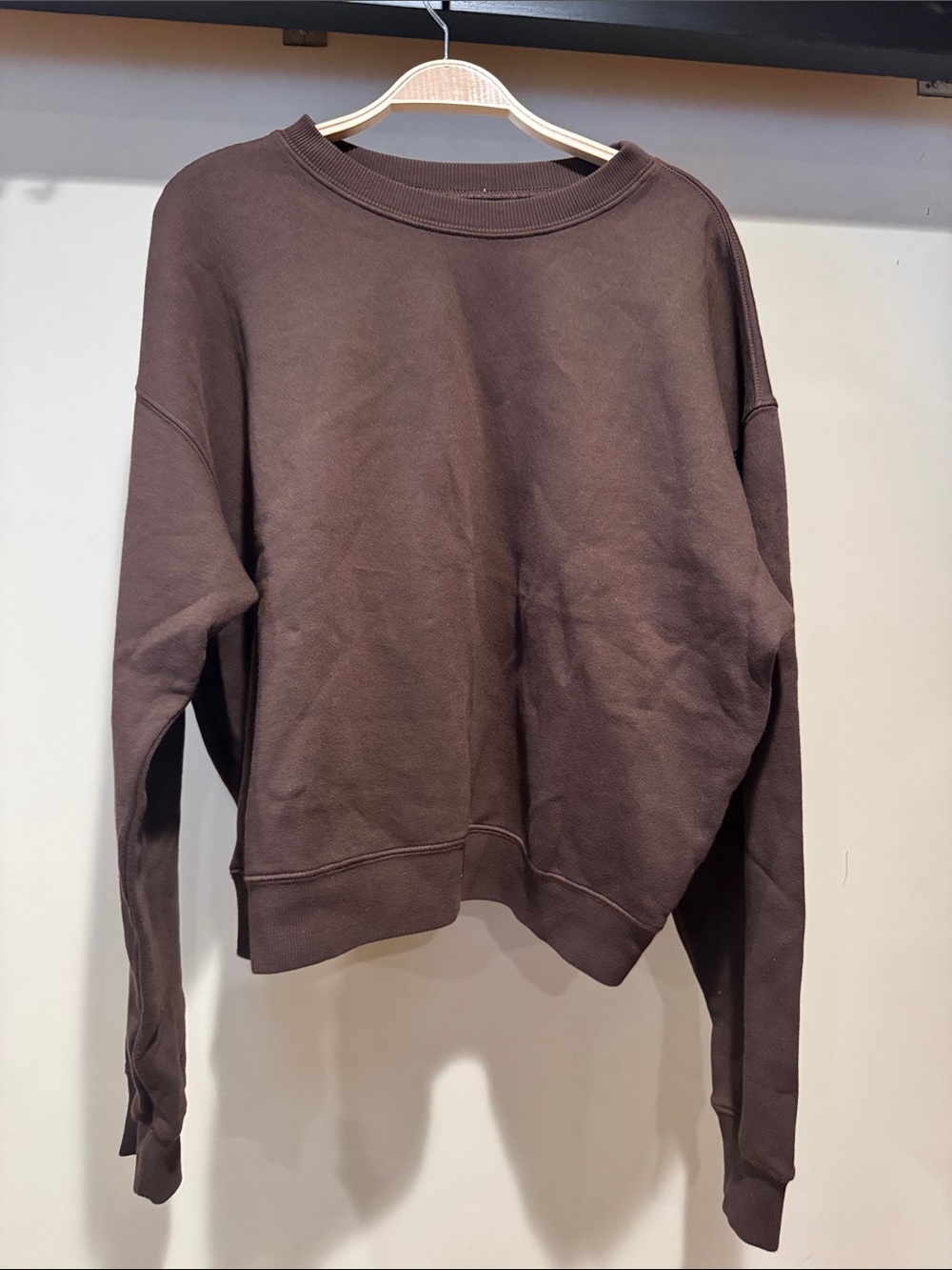 Velvet Chocolate Brown Crewneck Sweatershirt